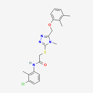 N-(3-chloro-2-methylphenyl)-2-({5-[(2,3-dimethylphenoxy)methyl]-4-methyl-4H-1,2,4-triazol-3-yl}thio)acetamide