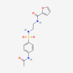 N-[2-({[4-(acetylamino)phenyl]sulfonyl}amino)ethyl]-2-furamide