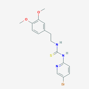 N-(5-bromo-2-pyridinyl)-N'-[2-(3,4-dimethoxyphenyl)ethyl]thiourea