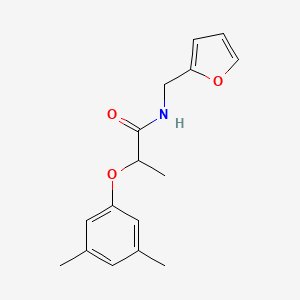 molecular formula C16H19NO3 B4662845 2-(3,5-dimethylphenoxy)-N-(2-furylmethyl)propanamide 