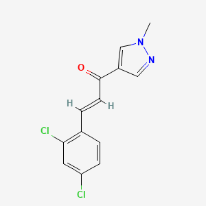 3-(2,4-dichlorophenyl)-1-(1-methyl-1H-pyrazol-4-yl)-2-propen-1-one