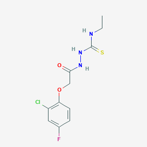 2-[(2-chloro-4-fluorophenoxy)acetyl]-N-ethylhydrazinecarbothioamide