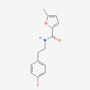 molecular formula C14H14FNO2 B4662879 N-[2-(4-fluorophenyl)ethyl]-5-methyl-2-furamide 