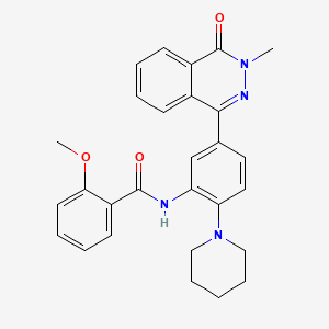 2-methoxy-N-[5-(3-methyl-4-oxo-3,4-dihydro-1-phthalazinyl)-2-(1-piperidinyl)phenyl]benzamide