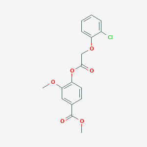 methyl 4-{[(2-chlorophenoxy)acetyl]oxy}-3-methoxybenzoate