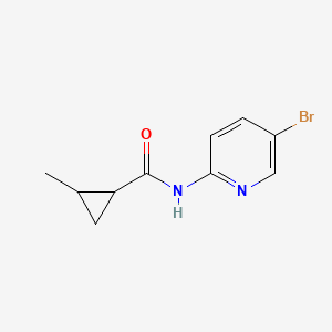 molecular formula C10H11BrN2O B4662935 N-(5-bromo-2-pyridinyl)-2-methylcyclopropanecarboxamide 