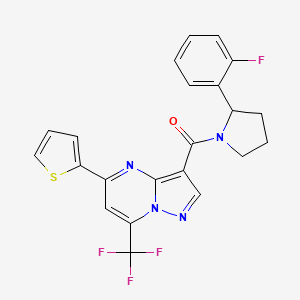 3-{[2-(2-fluorophenyl)-1-pyrrolidinyl]carbonyl}-5-(2-thienyl)-7-(trifluoromethyl)pyrazolo[1,5-a]pyrimidine