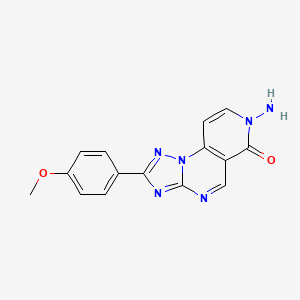 molecular formula C15H12N6O2 B4662970 7-amino-2-(4-methoxyphenyl)pyrido[3,4-e][1,2,4]triazolo[1,5-a]pyrimidin-6(7H)-one 