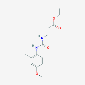 ETHYL 3-{[(4-METHOXY-2-METHYLANILINO)CARBONYL]AMINO}PROPANOATE