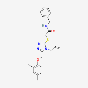 2-({4-allyl-5-[(2,4-dimethylphenoxy)methyl]-4H-1,2,4-triazol-3-yl}thio)-N-benzylacetamide