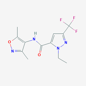 N-(3,5-dimethyl-4-isoxazolyl)-1-ethyl-3-(trifluoromethyl)-1H-pyrazole-5-carboxamide