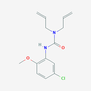 molecular formula C14H17ClN2O2 B4663020 N,N-diallyl-N'-(5-chloro-2-methoxyphenyl)urea 