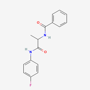 N-{2-[(4-fluorophenyl)amino]-1-methyl-2-oxoethyl}benzamide