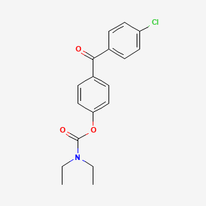 4-(4-chlorobenzoyl)phenyl diethylcarbamate