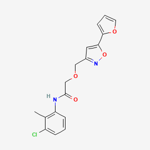 N-(3-chloro-2-methylphenyl)-2-{[5-(2-furyl)-3-isoxazolyl]methoxy}acetamide