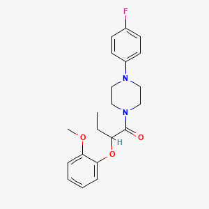 1-(4-fluorophenyl)-4-[2-(2-methoxyphenoxy)butanoyl]piperazine