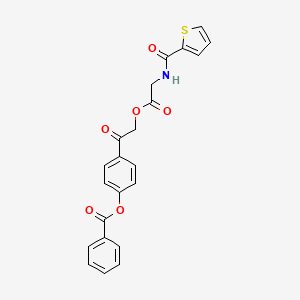 4-(2-{[N-(2-thienylcarbonyl)glycyl]oxy}acetyl)phenyl benzoate