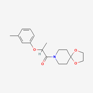 8-[2-(3-methylphenoxy)propanoyl]-1,4-dioxa-8-azaspiro[4.5]decane