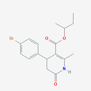 sec-butyl 4-(4-bromophenyl)-2-methyl-6-oxo-1,4,5,6-tetrahydro-3-pyridinecarboxylate