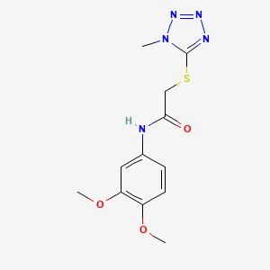 N-(3,4-dimethoxyphenyl)-2-[(1-methyl-1H-tetrazol-5-yl)thio]acetamide