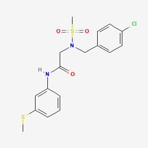 N~2~-(4-chlorobenzyl)-N~2~-(methylsulfonyl)-N~1~-[3-(methylthio)phenyl]glycinamide