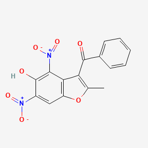 (5-hydroxy-2-methyl-4,6-dinitro-1-benzofuran-3-yl)(phenyl)methanone