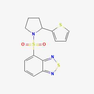 4-{[2-(2-thienyl)-1-pyrrolidinyl]sulfonyl}-2,1,3-benzothiadiazole