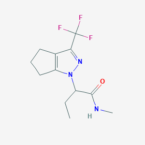 N-methyl-2-[3-(trifluoromethyl)-5,6-dihydrocyclopenta[c]pyrazol-1(4H)-yl]butanamide