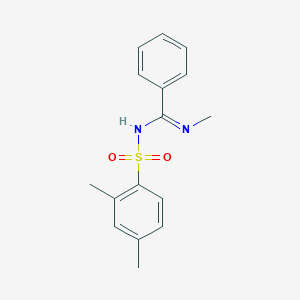 N'-[(2,4-dimethylphenyl)sulfonyl]-N-methylbenzenecarboximidamide