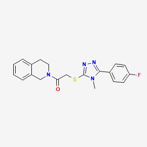 2-({[5-(4-fluorophenyl)-4-methyl-4H-1,2,4-triazol-3-yl]thio}acetyl)-1,2,3,4-tetrahydroisoquinoline