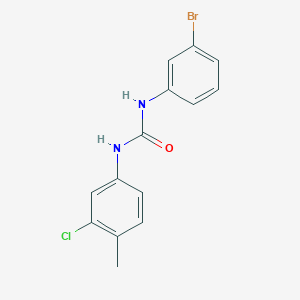 N-(3-bromophenyl)-N'-(3-chloro-4-methylphenyl)urea