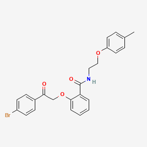 2-[2-(4-bromophenyl)-2-oxoethoxy]-N-[2-(4-methylphenoxy)ethyl]benzamide