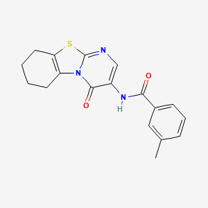 3-methyl-N-(4-oxo-6,7,8,9-tetrahydro-4H-pyrimido[2,1-b][1,3]benzothiazol-3-yl)benzamide