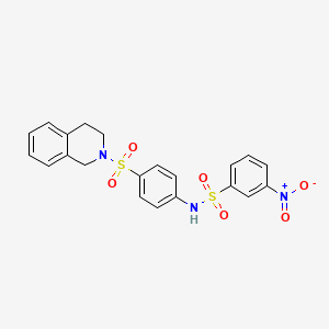 N-[4-(3,4-dihydro-2(1H)-isoquinolinylsulfonyl)phenyl]-3-nitrobenzenesulfonamide