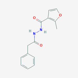 molecular formula C14H14N2O3 B466339 2-methyl-N'-(phenylacetyl)-3-furohydrazide CAS No. 457924-39-9