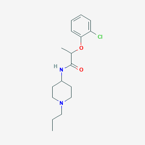 2-(2-chlorophenoxy)-N-(1-propylpiperidin-4-yl)propanamide