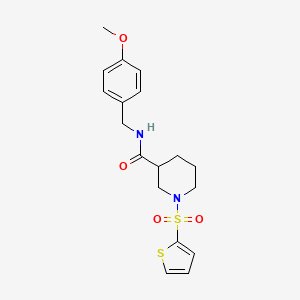 N-[(4-METHOXYPHENYL)METHYL]-1-(THIOPHENE-2-SULFONYL)PIPERIDINE-3-CARBOXAMIDE