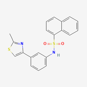 N-[3-(2-methyl-1,3-thiazol-4-yl)phenyl]-1-naphthalenesulfonamide