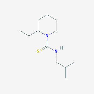 molecular formula C12H24N2S B4663415 2-ethyl-N-isobutyl-1-piperidinecarbothioamide 