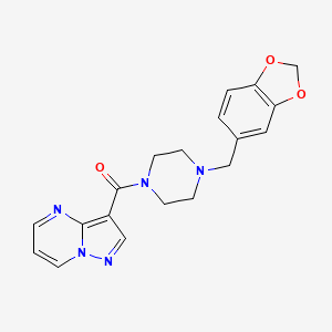 3-{[4-(1,3-benzodioxol-5-ylmethyl)-1-piperazinyl]carbonyl}pyrazolo[1,5-a]pyrimidine