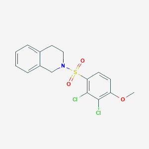 molecular formula C16H15Cl2NO3S B4663430 2-[(2,3-dichloro-4-methoxyphenyl)sulfonyl]-1,2,3,4-tetrahydroisoquinoline 