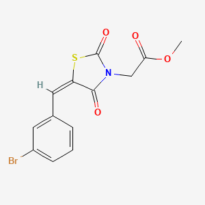 methyl [5-(3-bromobenzylidene)-2,4-dioxo-1,3-thiazolidin-3-yl]acetate