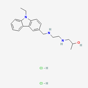 1-[(2-{[(9-ethyl-9H-carbazol-3-yl)methyl]amino}ethyl)amino]propan-2-ol dihydrochloride