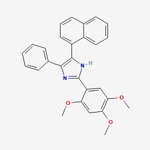 5-naphthalen-1-yl-4-phenyl-2-(2,4,5-trimethoxyphenyl)-1H-imidazole