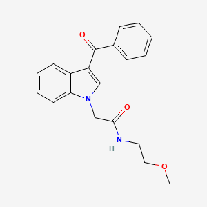 2-(3-benzoyl-1H-indol-1-yl)-N-(2-methoxyethyl)acetamide