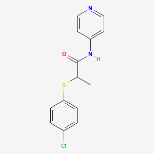 2-[(4-chlorophenyl)thio]-N-4-pyridinylpropanamide