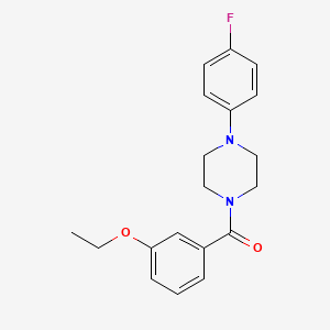 molecular formula C19H21FN2O2 B4663529 1-(3-ethoxybenzoyl)-4-(4-fluorophenyl)piperazine 