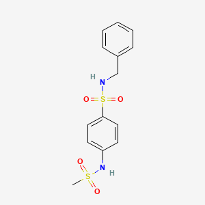 N-BENZYL-4-METHANESULFONAMIDOBENZENE-1-SULFONAMIDE