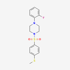 1-(2-fluorophenyl)-4-{[4-(methylthio)phenyl]sulfonyl}piperazine