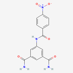 5-[(4-nitrobenzoyl)amino]benzene-1,3-dicarboxamide